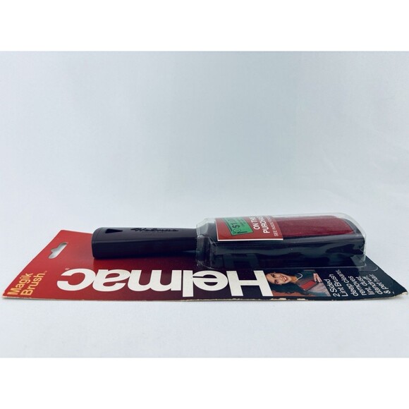 Vintage Helmac Magik Red Lint Remover Brush 1980s Original Package New USA NOS‎ - Picture 7 of 12